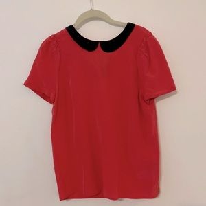 Maison Scotch Pink Silk Blouse